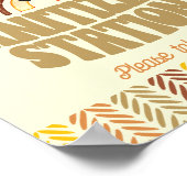 8x10 Sanitizer Station Boho Woodland Bären Geburts Poster (Ecke)