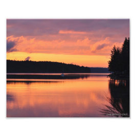 8X10 Sonnenaufgang auf dem Sound Fotodruck