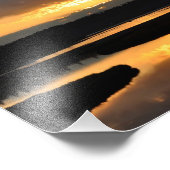 8X10 Sonnenuntergangsreflektion Fotodruck (Ecke)