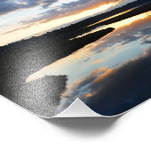 8X10 Sonnenuntergangsreflektion Fotodruck (Ecke)