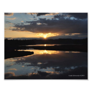 8X10 Sonnenuntergangsreflektionen Fotodruck