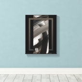 8x10" Terra’s Tender Whisper Abstract Brown Flower Leinwanddruck (Insitu (Holzboden))