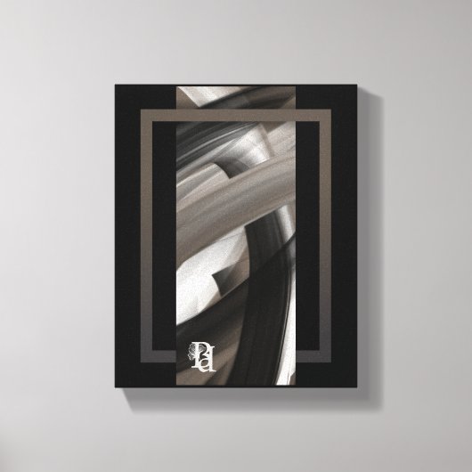 8x10" Terra’s Tender Whisper Abstract Brown Flower Leinwanddruck (Vorderseite)