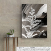 8x10" Terra’s Tender Whisper Abstract Brown Flower Leinwanddruck