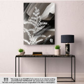 8x10" Terra’s Tender Whisper Abstract Brown Flower Leinwanddruck