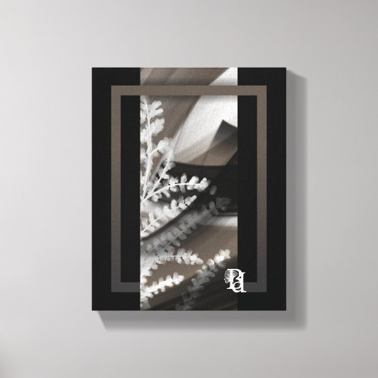 8x10" Terra’s Tender Whisper Abstract Brown Flower Leinwanddruck (Vorderseite)