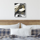 8x10" Trend Abstrakt Art Leinwand Schwarz-weiß Gol (Insitu (Schlafzimmer))