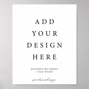 8x10" Vertikales/Porträt-Plakat-Schild Poster