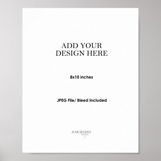 8x10" Wall Art Poster Printing (Vorne)