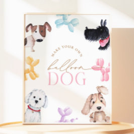 8x10 Welpe Paw-Ty Make a Balloon Dog Sign