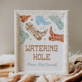 8x10 Western Wasserloch-Zeichen