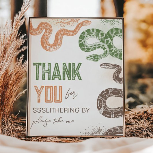 8x10 Zoll bearbeitbare Schlange-Gastgeschenk-Zeich