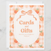 8x10 Zoll Peach Cards & Gifts Zeichen (Vorderseite)