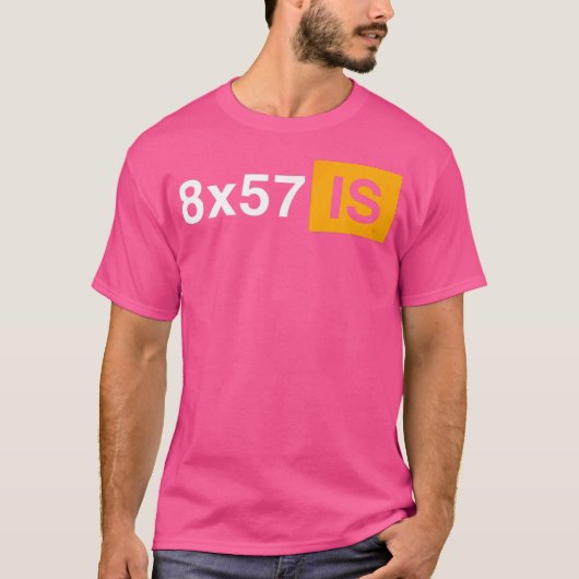 8X57 ist ein historisches Ordnance-Gewehrjagd Ammo T-Shirt (Vorderseite)