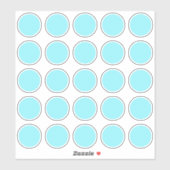 8x8 Blatt (25) 1,5" Rundkreise - Vorlage Aufkleber (Blatt)