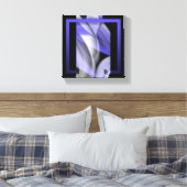 8x8" Lavendel Moon Trend Abstrakt Art Violet Leinwanddruck (Insitu (Schlafzimmer))