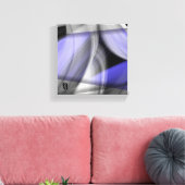 8x8" Lavendel Moon Trend Abstrakt Art Violet Leinwanddruck (Insitu (Wohnzimmer))