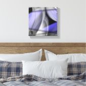 8x8" Lavendel Moon Trend Abstrakt Art Violet Leinwanddruck (Insitu (Schlafzimmer))