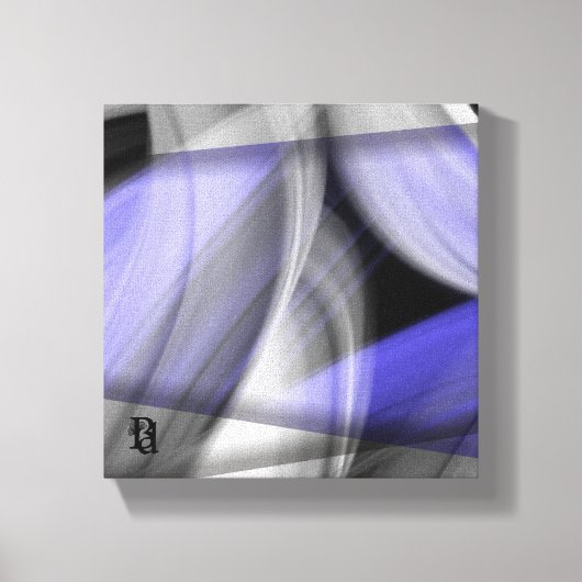 8x8" Lavendel Moon Trend Abstrakt Art Violet Leinwanddruck (Vorderseite)