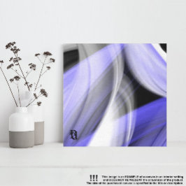 8x8" Lavendel Moon Trend Abstrakt Art Violet Leinwanddruck