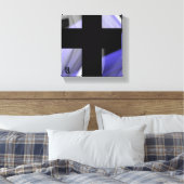 8x8" Lavendel Moon Trend Abstrakt Art Violet Leinwanddruck (Insitu (Schlafzimmer))