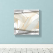8x8" Sandy Tornado Trend Abstrakt Art Beige Leinwanddruck (Insitu (Holzboden))