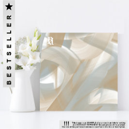 8x8" Sandy Tornado Trend Abstrakt Art Beige Leinwanddruck