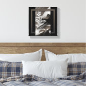 8x8" Terra’s Tender Whisper Abstract Brown Flowers Leinwanddruck (Insitu (Schlafzimmer))