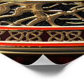 [900] Assyrian Winged Lion - Gold Lamassu Poster (Ecke)