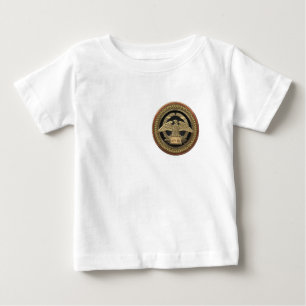 [900] Goldrömischer Kaiseradler auf Goldmedaille Baby T-shirt