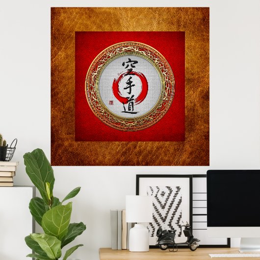 [900] Japanische Kalligraphie - Karate-do Poster (Heimbüro)