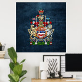 [900] Kanadische Wappen [3D] Poster (Heimbüro)