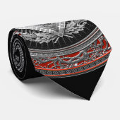 [900] Master Mason - Silver Square & Compasses Krawatte (Gerollt)