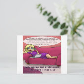 900 Number Geeky SEO Girls Gone Postkarte (Stehend Vorderseite)