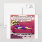 900 Number Geeky SEO Girls Gone Postkarte (Vorne/Hinten)