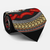 [900] Ritter Templar Wappen Krawatte (Gerollt)