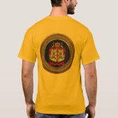 [900] Tempelwappen der Ritter T-Shirt (Rückseite)