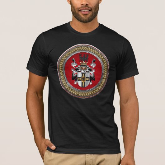 [900] Teutonic Auftrags-Wappen T-Shirt (Vorderseite)