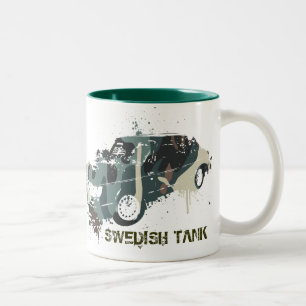 900_turbo_camo, SCHWEDISCHER BEHÄLTER Zweifarbige Tasse