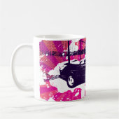 900 vert Turbo-Becher-Schmutzmagenta/-orange Kaffeetasse (Links)