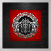 [900] Zwei Silberninurtas mit Baum des Lebens Poster (Vorne)