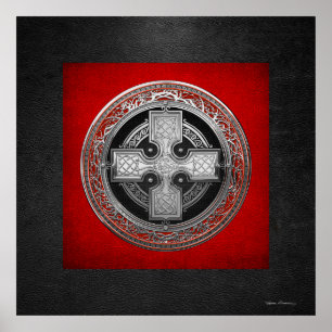 [901] Altes keltisches Heiliges Silberknoten Poster