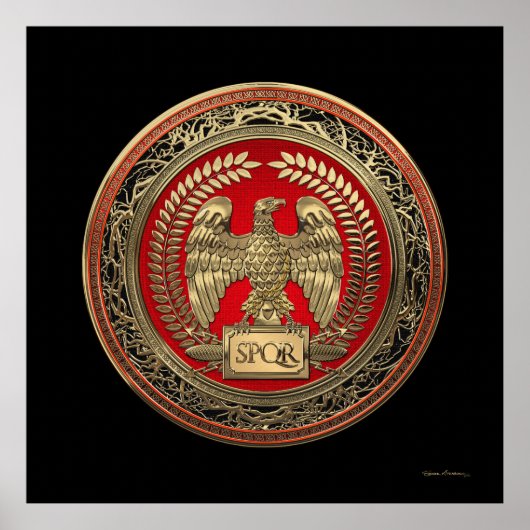[901] Goldrömischer Kaiseradler Poster (Vorne)