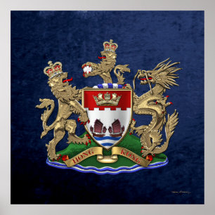 [901] Hongkong - Wappen-Wappen 1959-1997 Poster