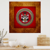 [901] Wappen-Teutonenkleid Poster (Küche)