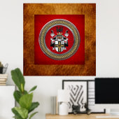 [901] Wappen-Teutonenkleid Poster (Heimbüro)