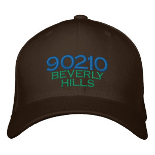 90210 BEVERLY HILLS CALIFORNIA HAT BESTICKTE BASEBALLKAPPE