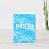 90210 zip code notecard karte (Vorderseite)