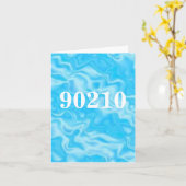 90210 zip code notecard karte (Gelbe Blume)