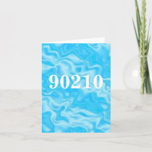 90210 zip code notecard karte